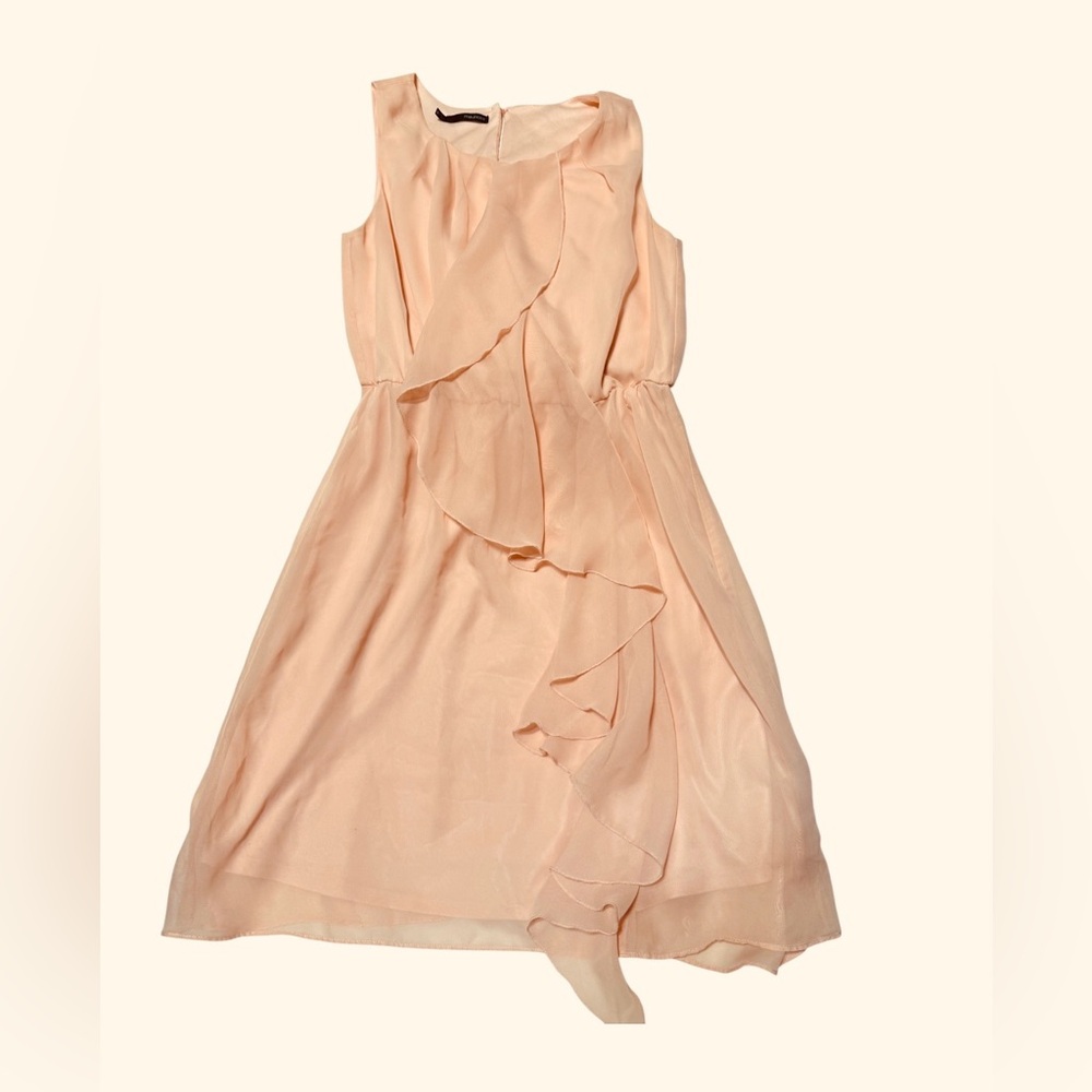 Maurice's Peach Pink Sleeveless Chiffon Versatile Dress